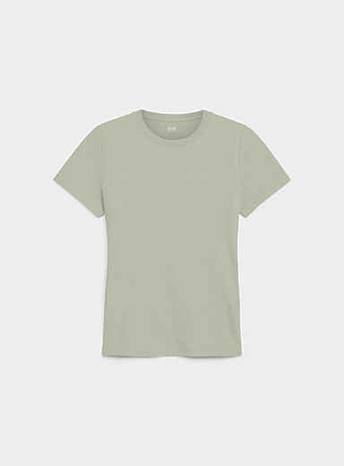 Le t-shirt coton bio uni <b>Coupe ajust&eacute;e</b>