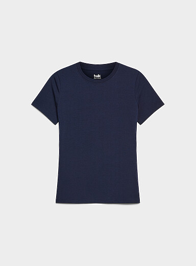 Solid organic cotton T-shirt <b>Slim fit</b>