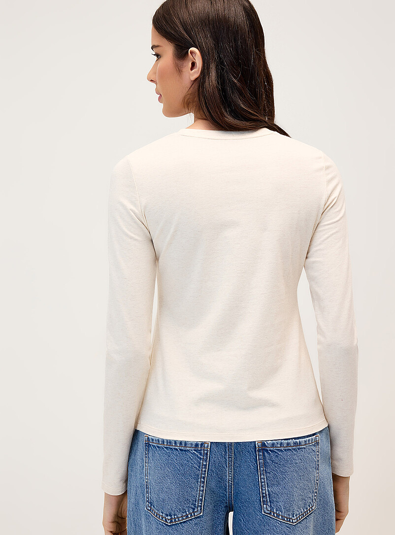 Organic cotton long-sleeve T-shirt Slim fit | Twik | Women%u2019s