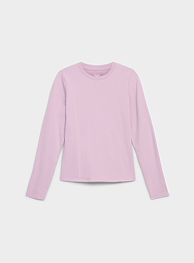 Le t-shirt manches longues coton bio <b>Coupe ajust&eacute;e</b>