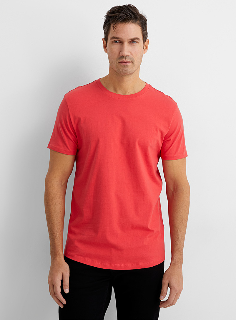 Le 31 Grey Organic cotton muscle-fit T-shirt for men
