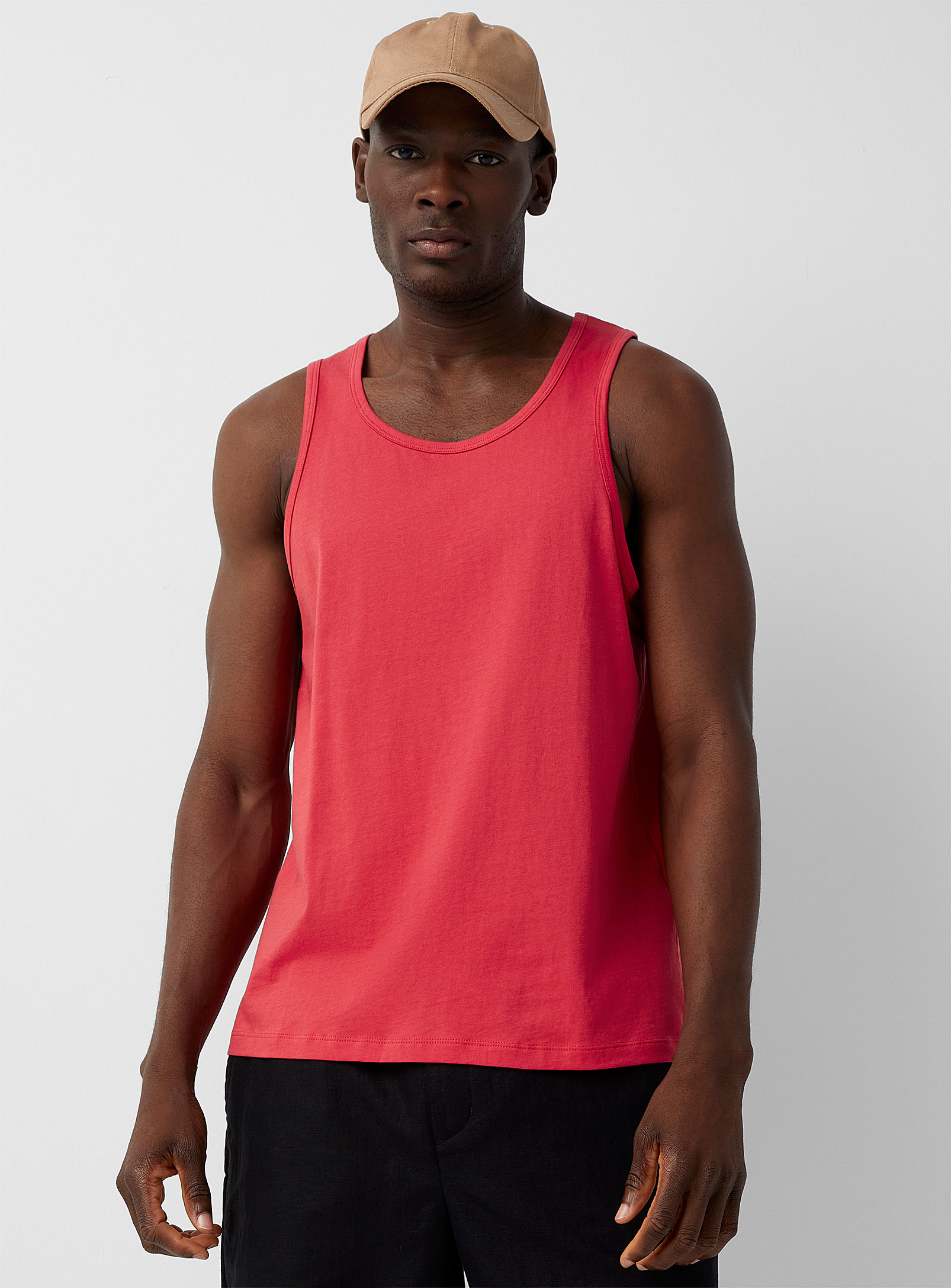 Le 31 Organic Cotton Tank In Light Red