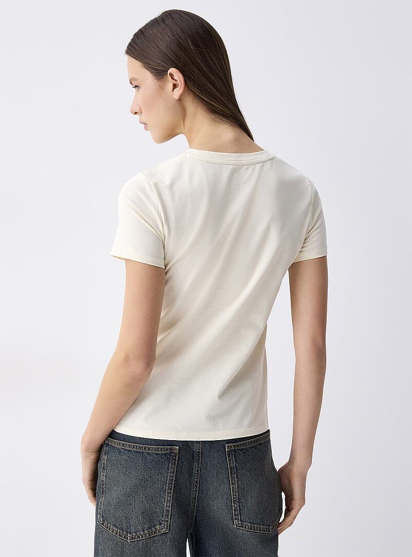 Lightweight jersey crew-neck tee Slim fit product image 2