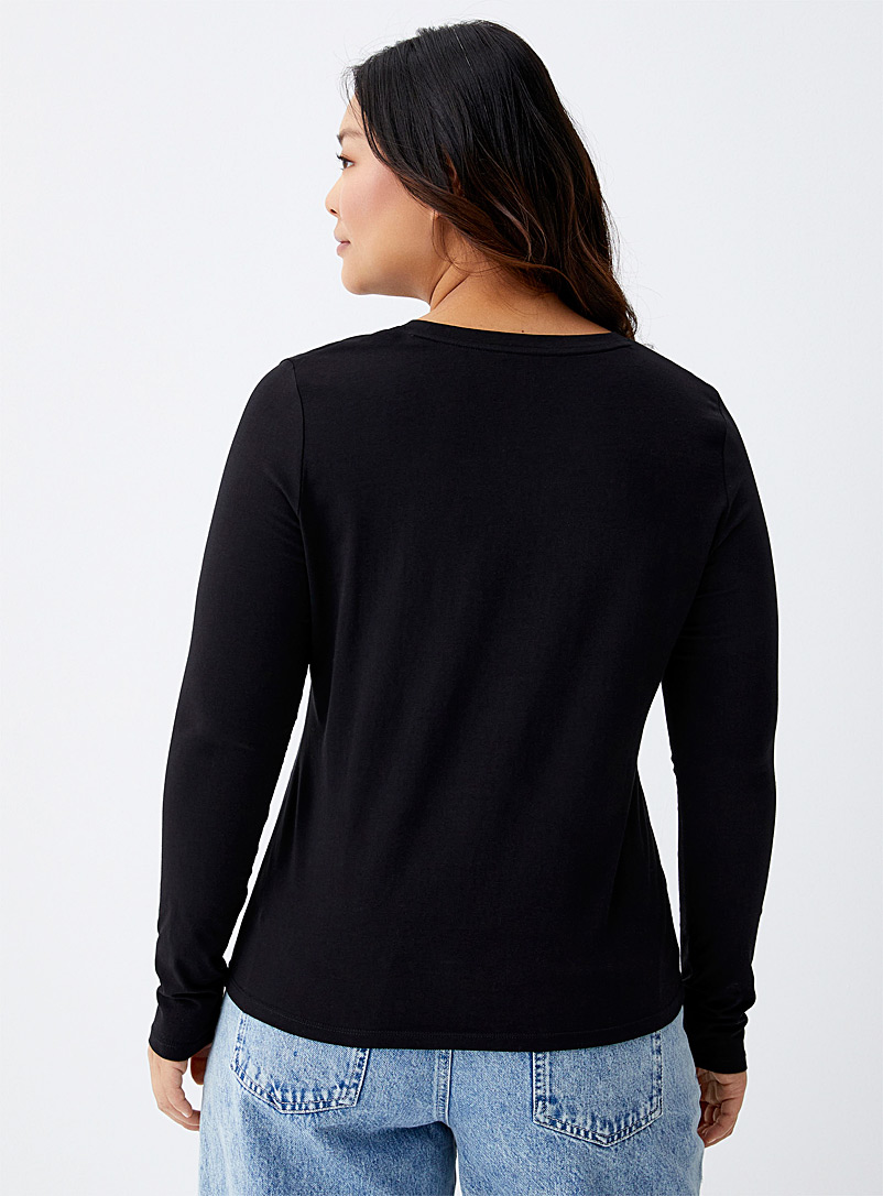 Lightweight jersey crew-neck tee Slim fit product image 2