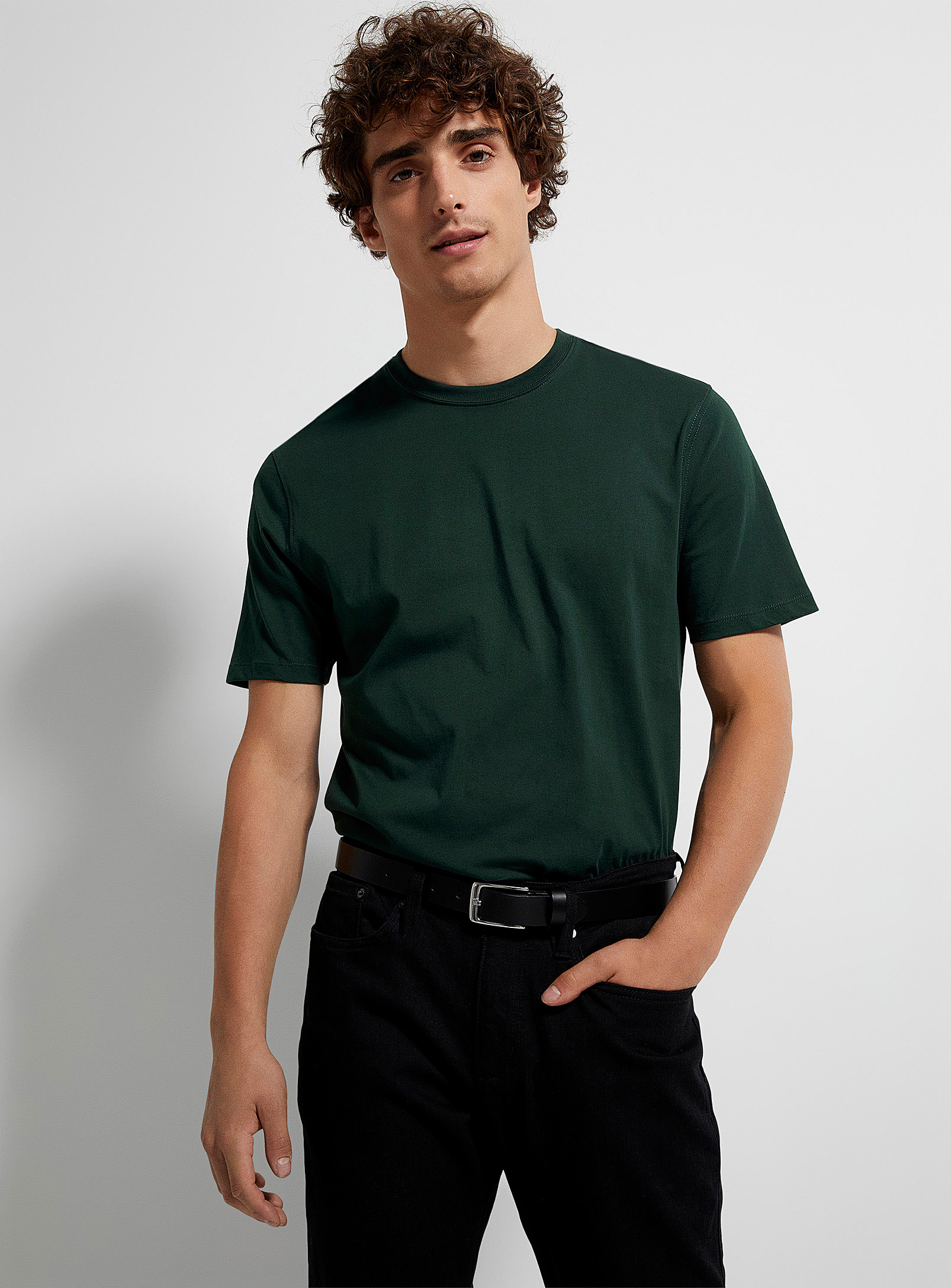 Le 31 Comfort Fit Colourful T-shirt In Green