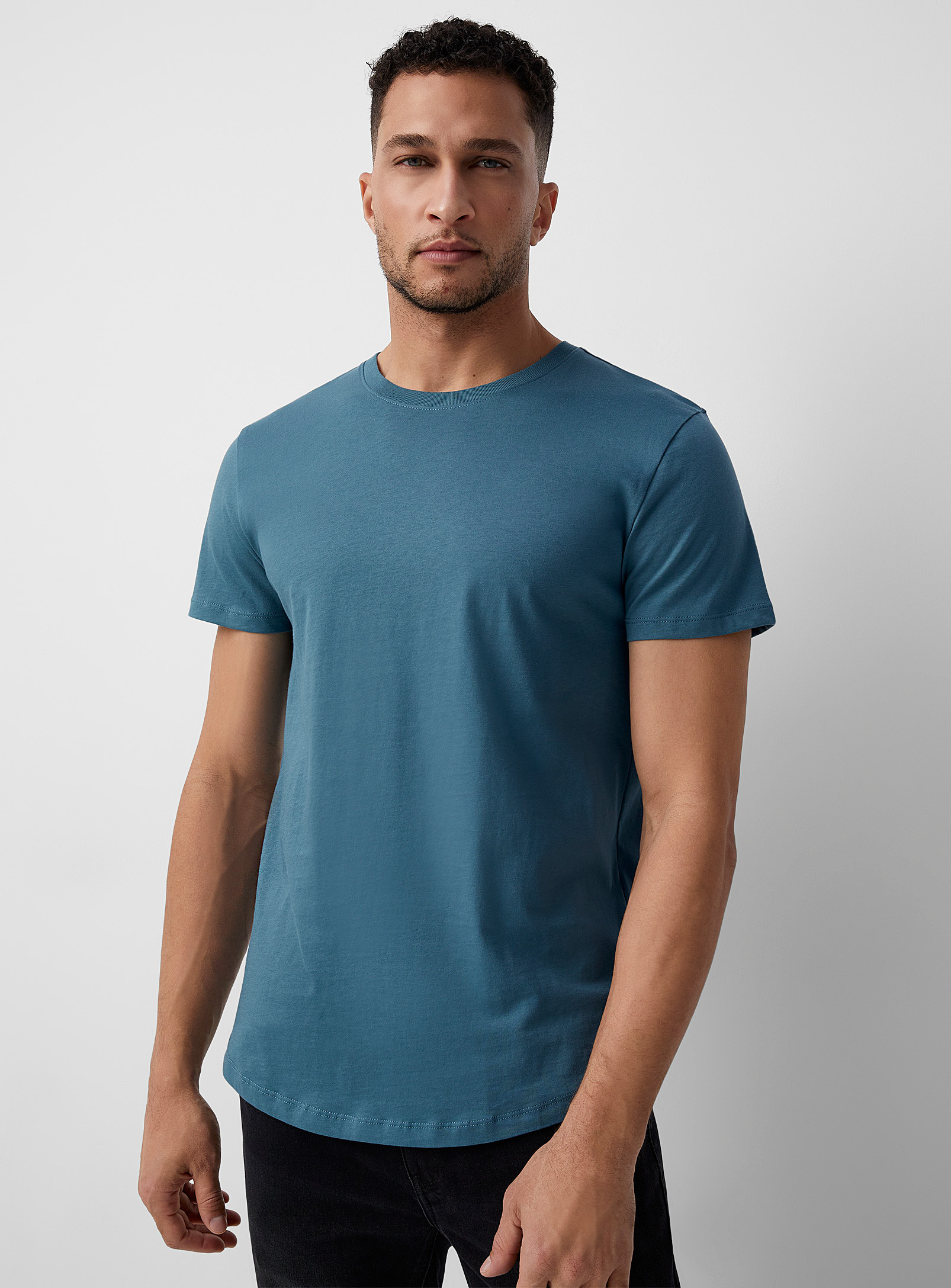 Le 31 Solid Organic Cotton Slim-fit T-shirt Muscle Fit In Assorted