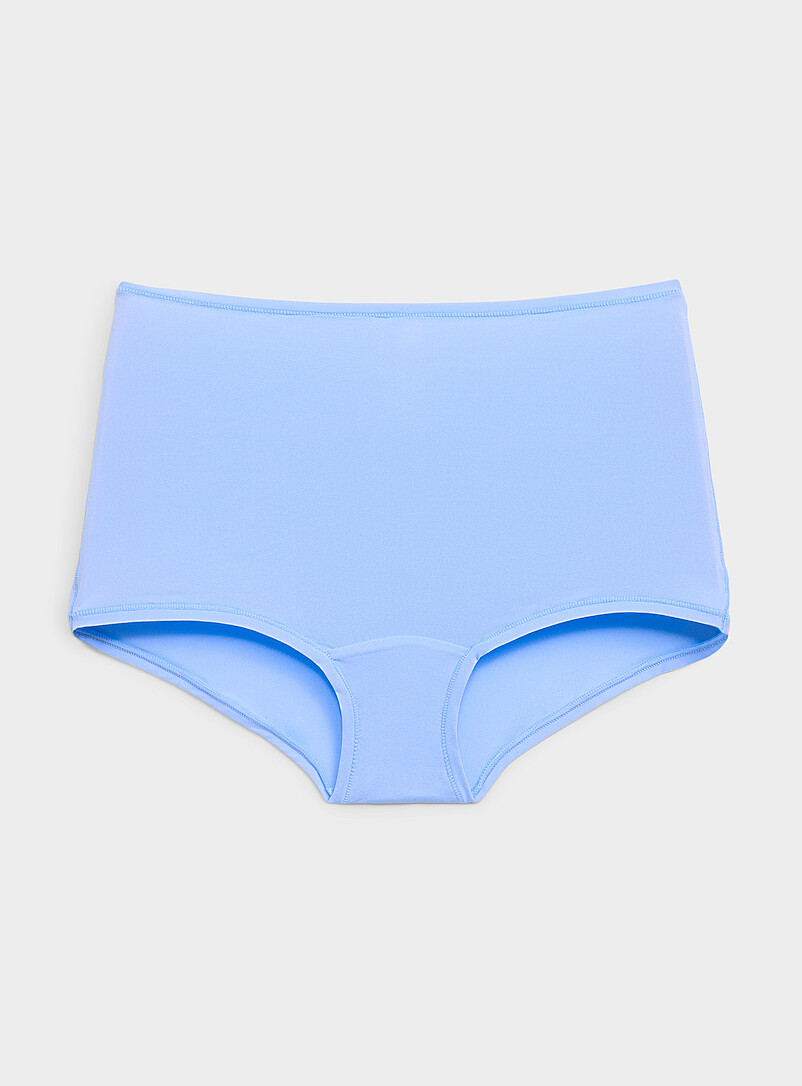 Plain microfibre boyshort Recycled nylon product image (primary)