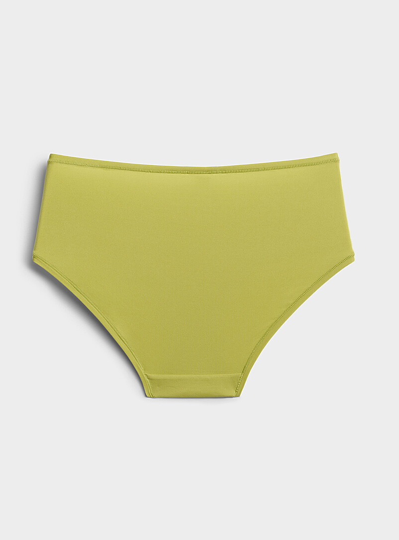 Plain microfibre classic brief Recycled nylon product image 2