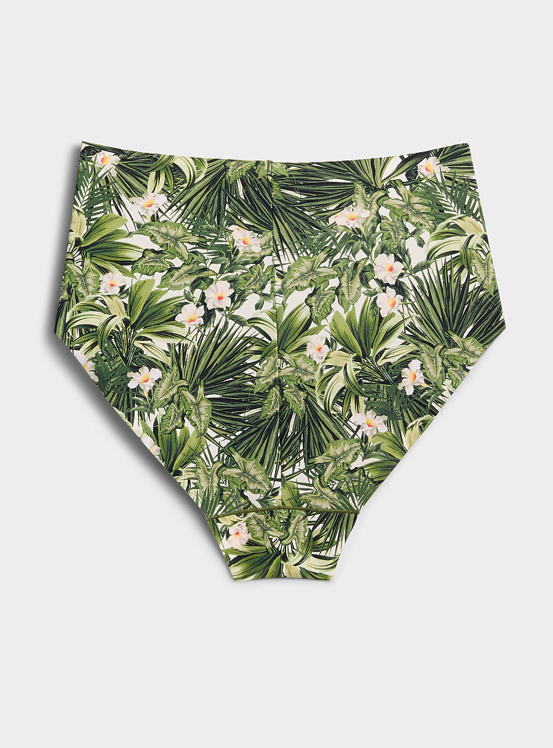 Laser-cut high-waist cheeky panty Recycled nylon product image 2