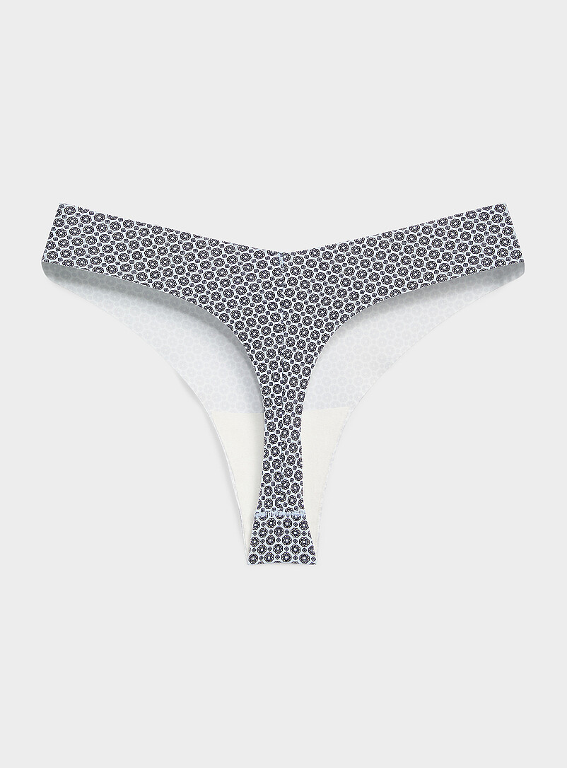 Dense laser-cut thong Recycled nylon product image 2