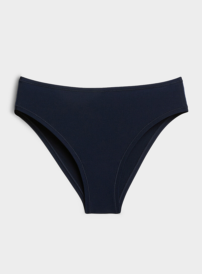 Ultra-soft stretch high-cut cheeky panty Recycled nylon product image (primary)