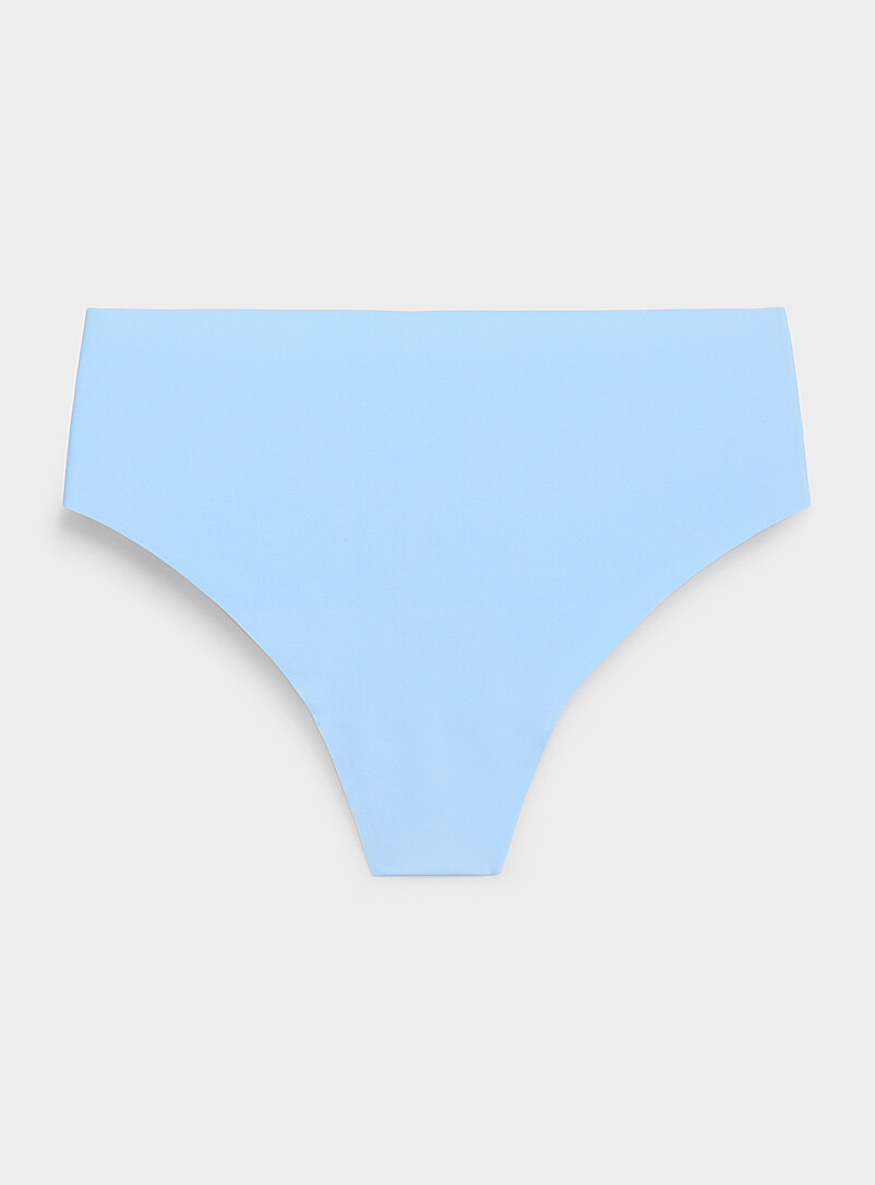 Stretch Microfibre High-Waist Thong Recycled Nylon