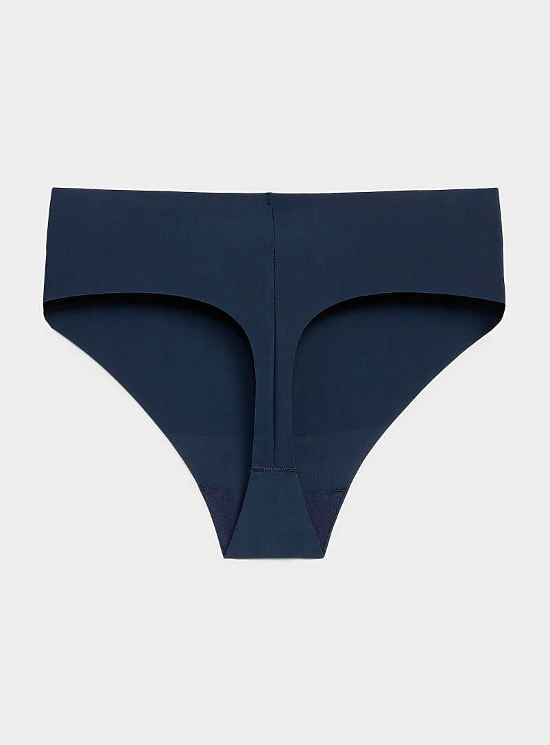Stretch microfibre high-waist thong Recycled nylon product image 2