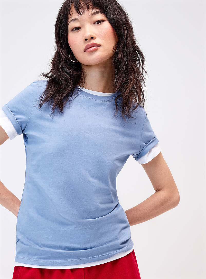 Solid organic cotton T-shirt Slim fit product image (primary)