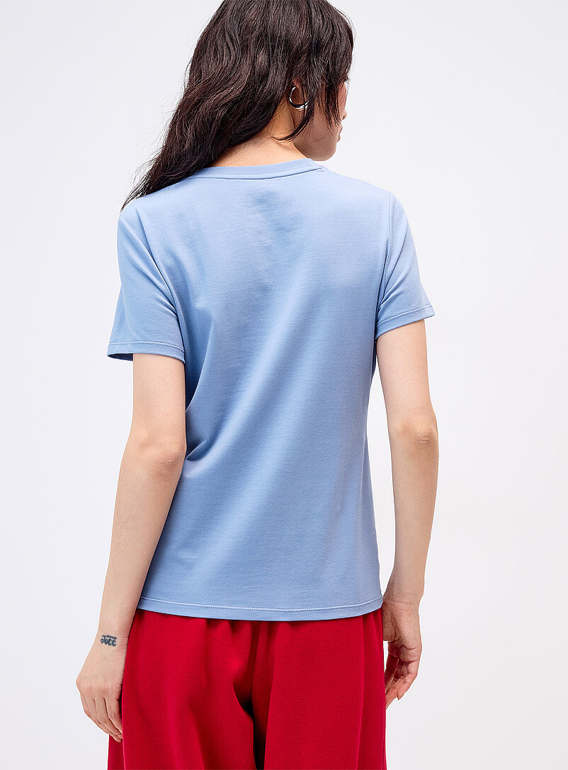 Solid organic cotton T-shirt Slim fit product image 3