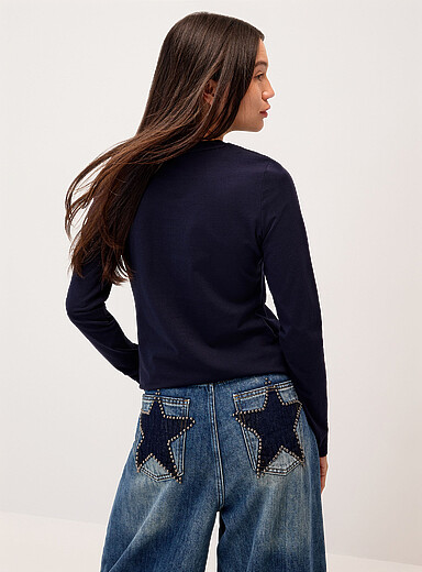 Organic cotton long-sleeve T-shirt Slim fit product image 2