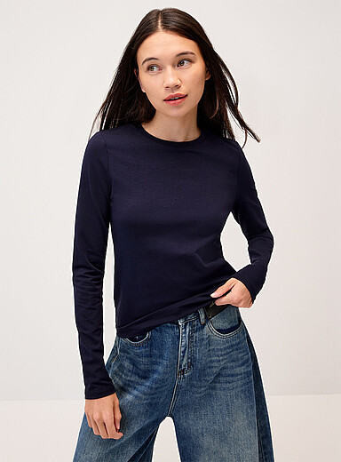 Organic cotton long-sleeve T-shirt Slim fit product image 3