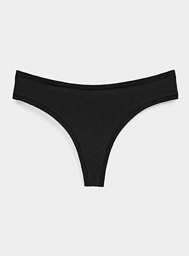 Le tanga extensible uni Coton