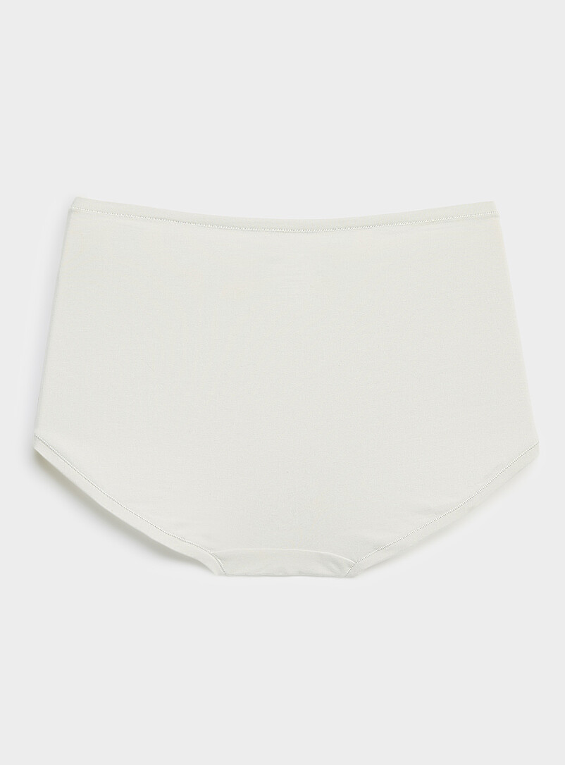Plain high-waist boyshort Cotton product image 2