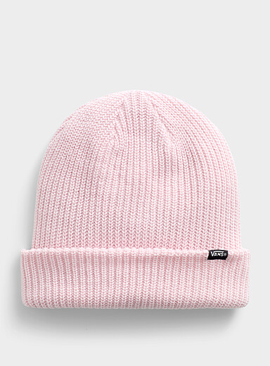 Reverse-logo rib-knit tuque
