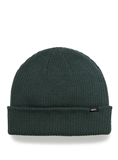 Vans: La tuque roul&eacute;e Core Vert irlandais - &Eacute;meraude pour homme