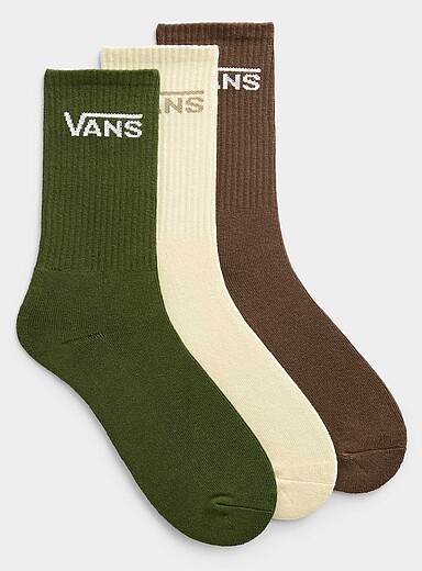 Les chaussettes c&ocirc;tel&eacute;s coloris att&eacute;nu&eacute;s Emballage de 3