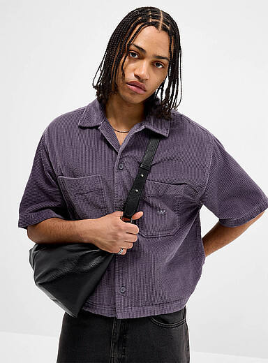 Boxy corduroy shirt
