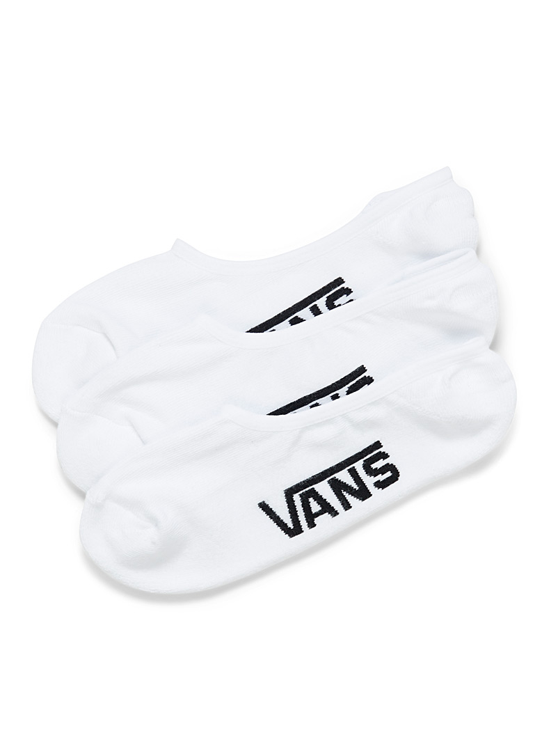 Vans: Le trio socquettes logo et damier Blanc pour homme