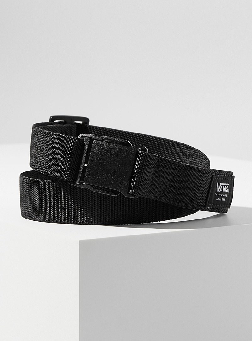 Vans: La ceinture minimaliste boucle utilitaire Noir pour homme