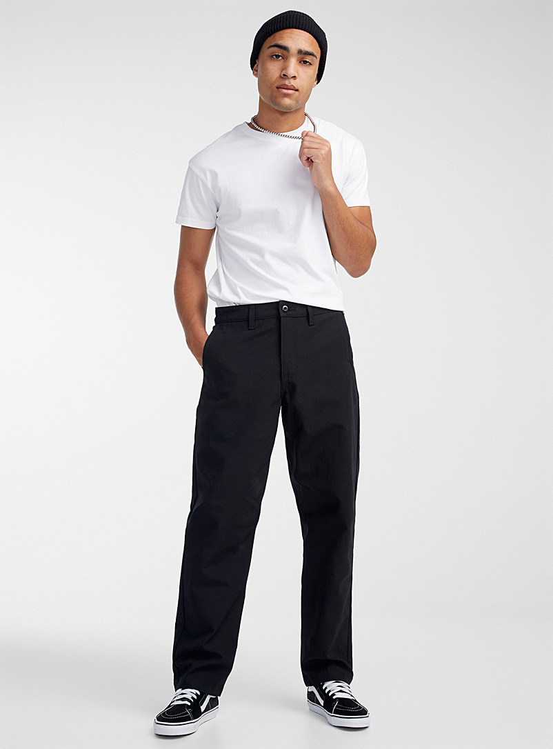 Vans Black Authentic chinos Relaxed tapered fit for men