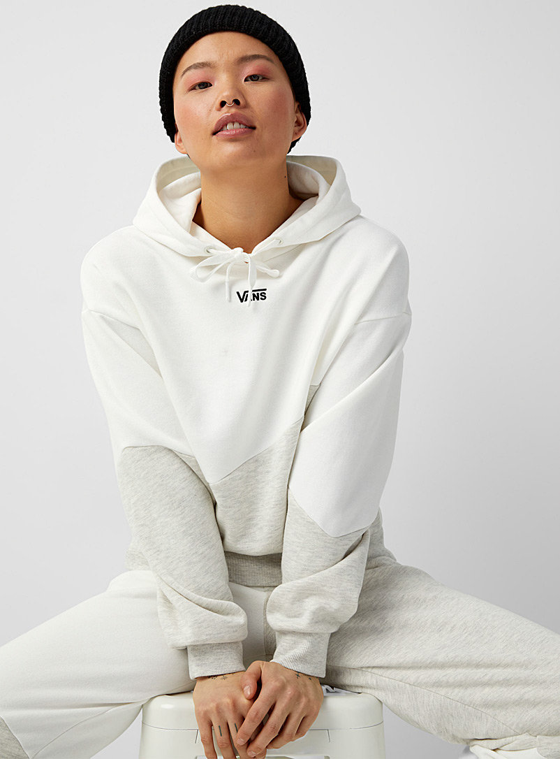 Vans White Grey and white hoodie for women