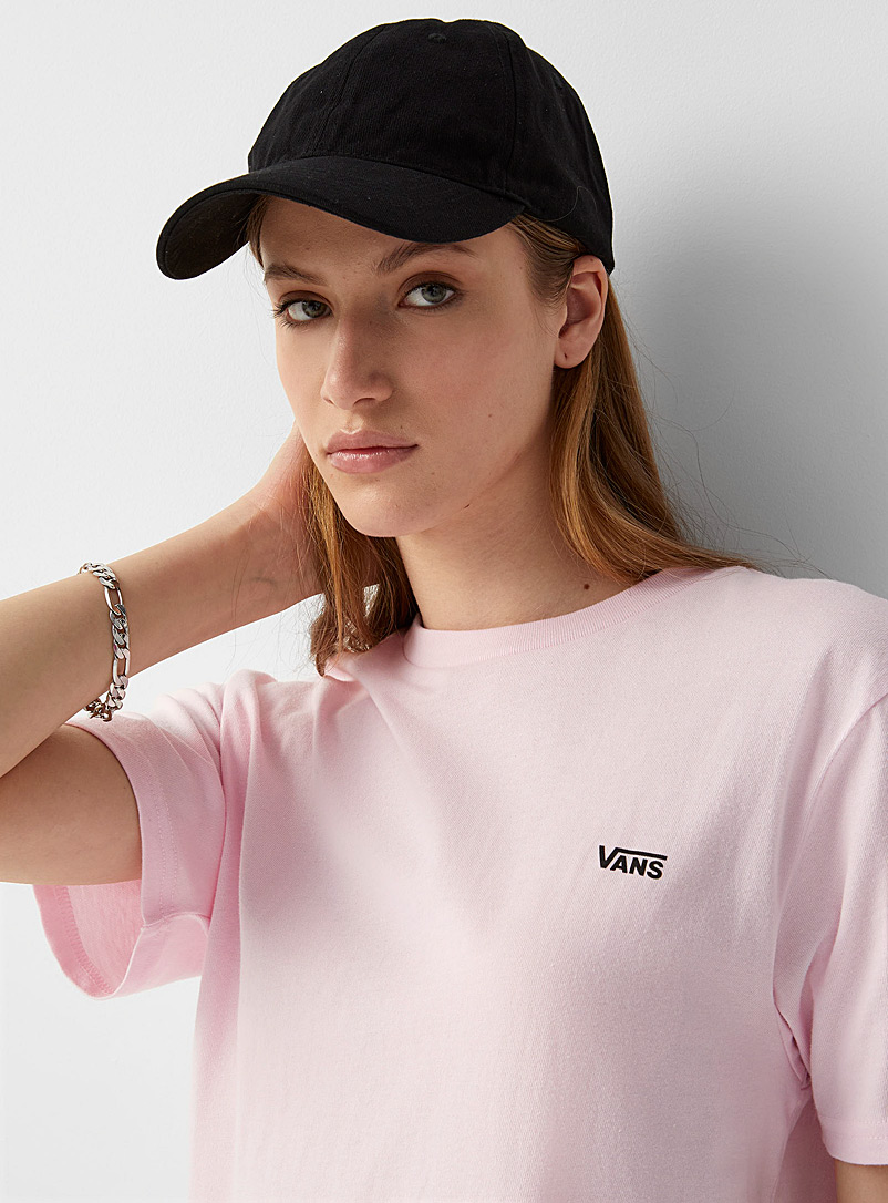 Vans: Le t-shirt coloré logo signature Rose pour femme