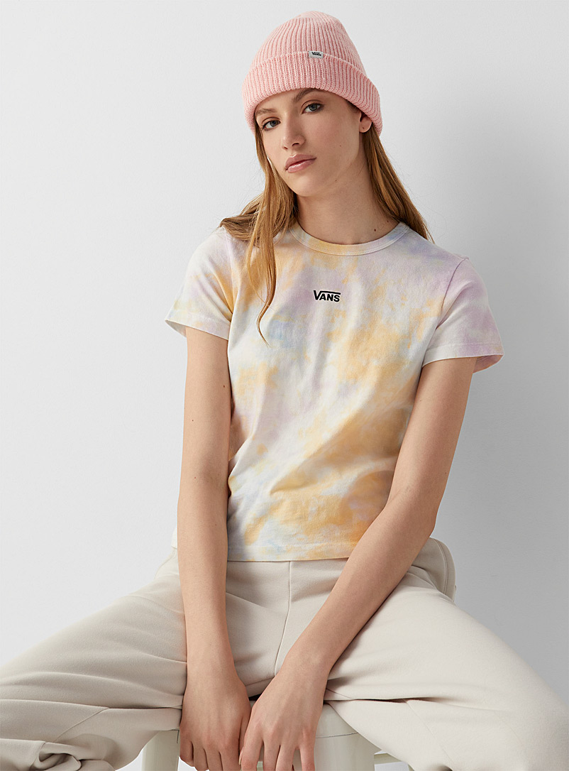 Vans Assorted Colourful tie-dye cropped T-shirt for women