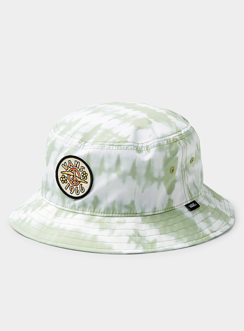 Vans Patterned Green Undertone tie-dye bucket hat for men