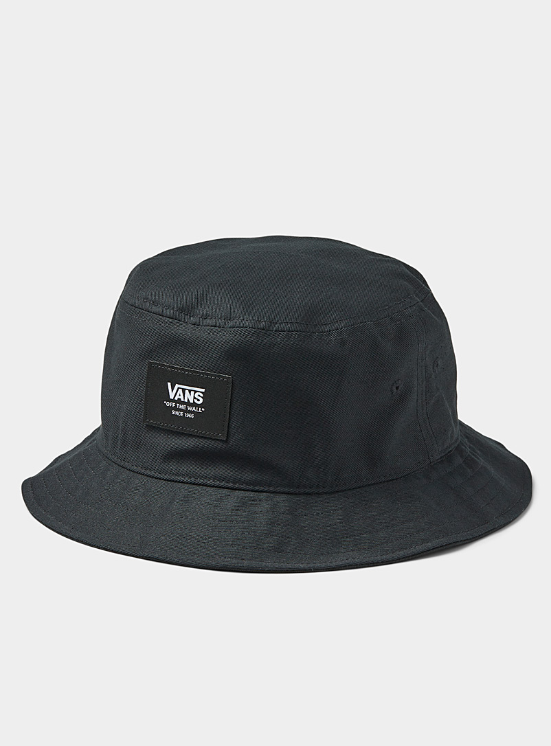 Vans Black Logo patch bucket hat for men