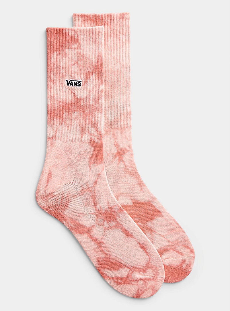 Vans Patterned Orange Pink tie-dye sock for men