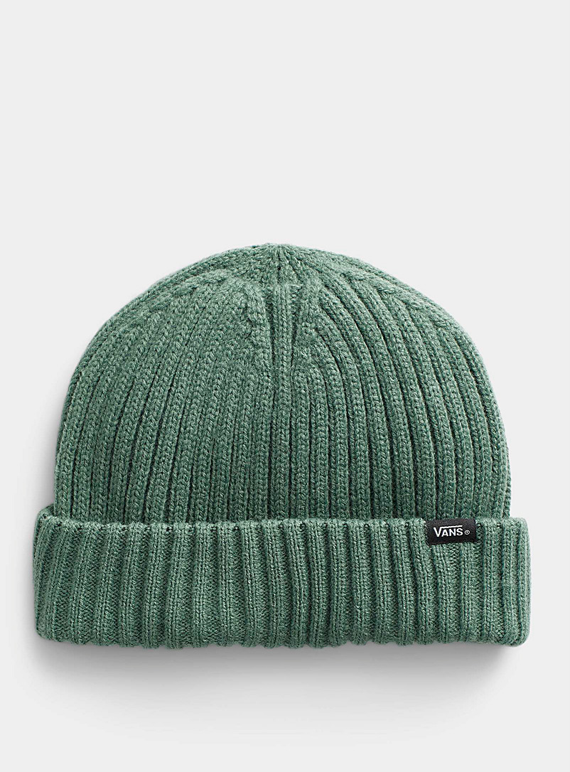 Vans Green Ribbed cuff beanie for men