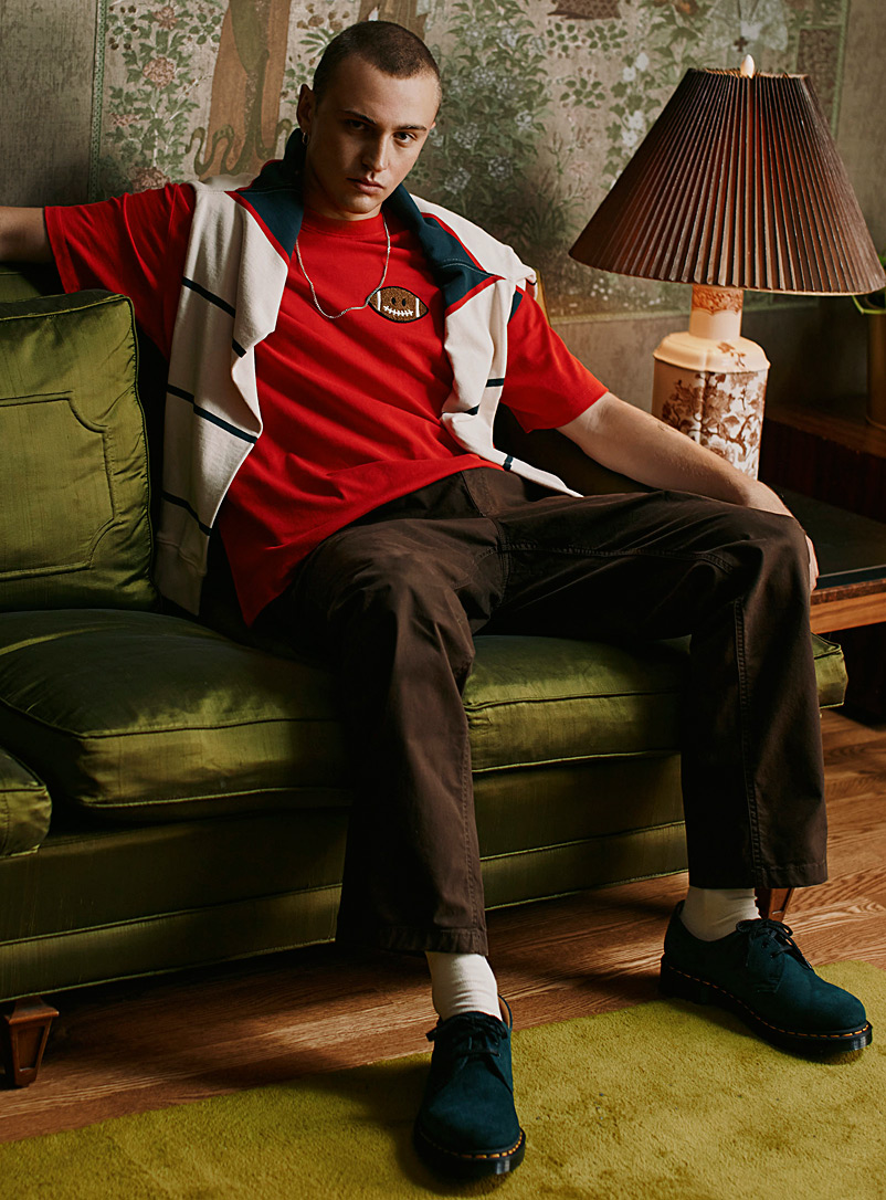 Elastic-waist relaxed chinos Relaxed 