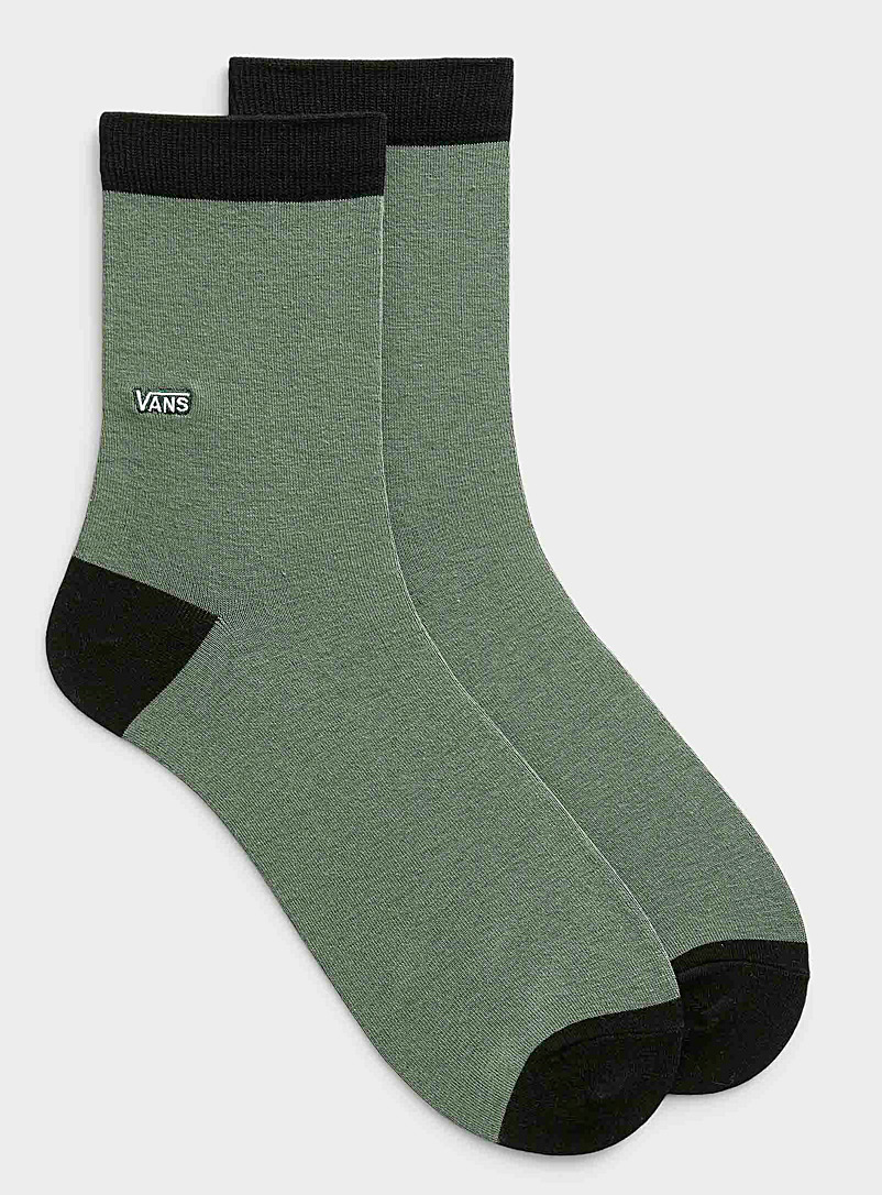 Vans: La chaussette tricot vert mousse Vert pour homme
