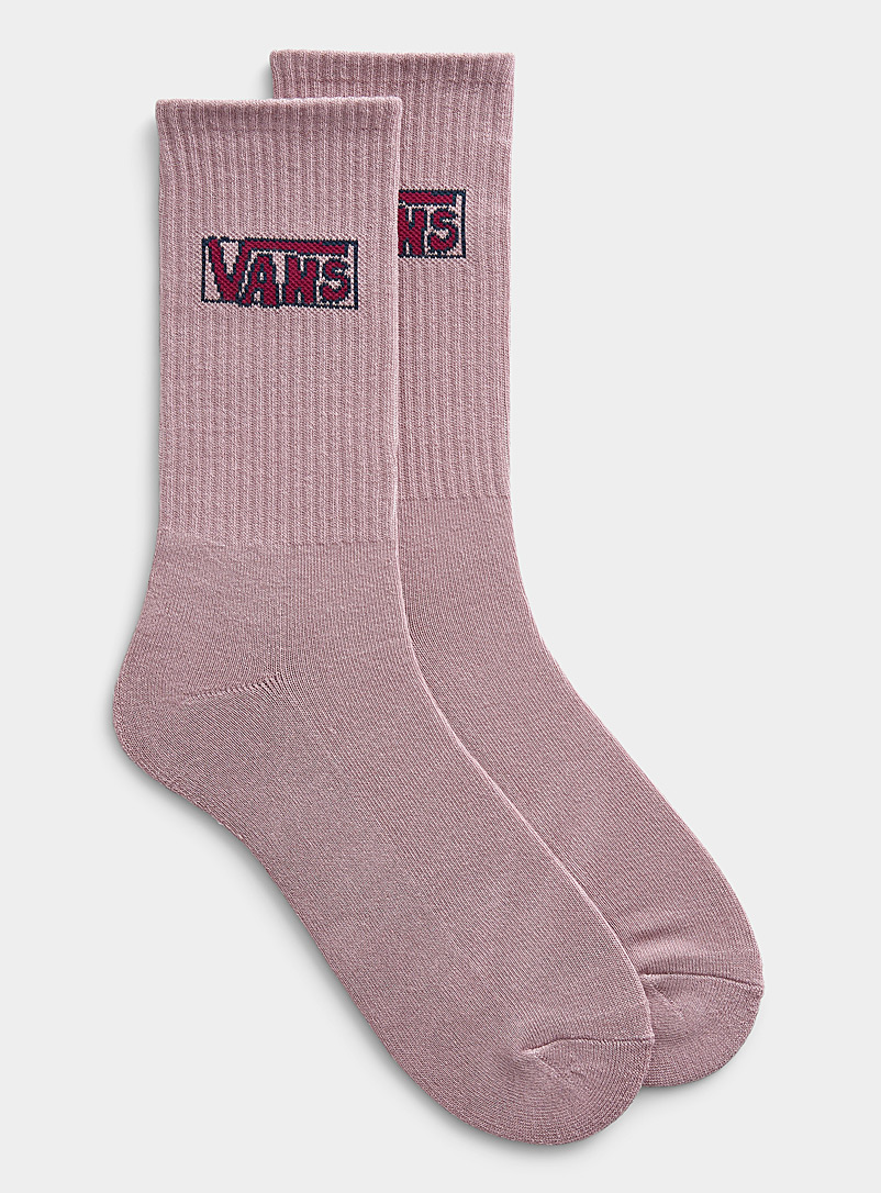 Vans Pink Dusty pink jacquard socks for men