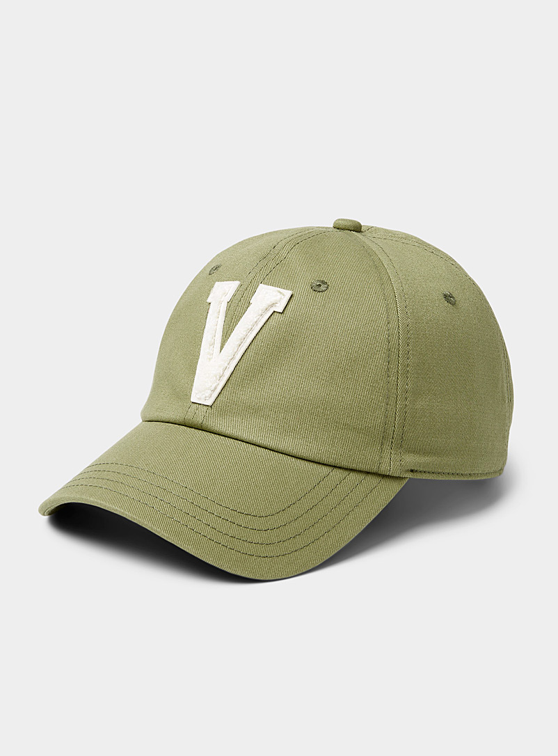 Vans Mossy Green Bouclé emblem baseball cap for women