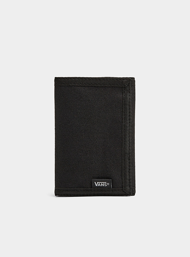 Vans Black Slipped woven wallet for men