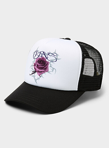 Rose and thorn trucker cap