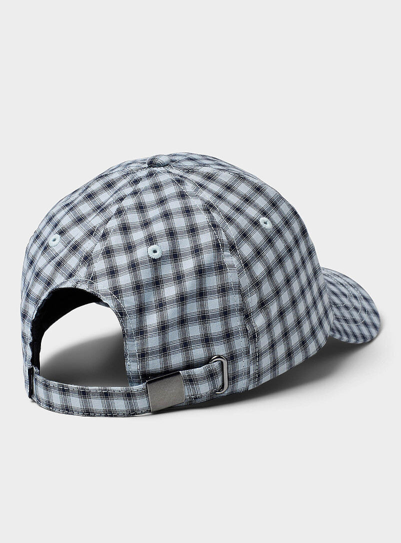 Vans: La casquette baseball &agrave; carreaux Bleu pour femme