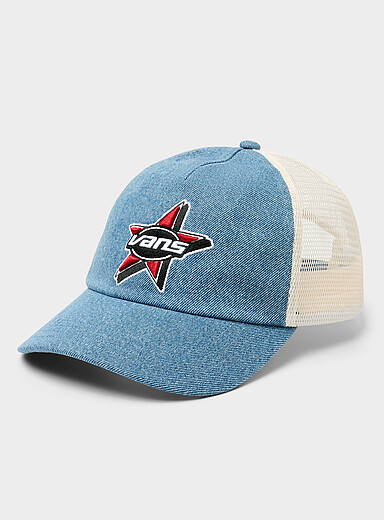 Denim-like trucker cap