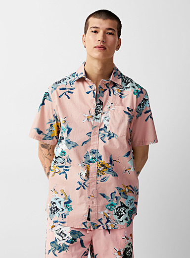 Vans Pink Kessel floral print shirt for men