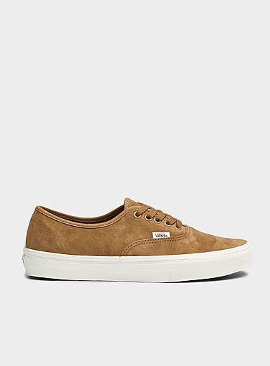 Vans: Le sneaker Authentic su&egrave;de Homme Brun clair pour homme