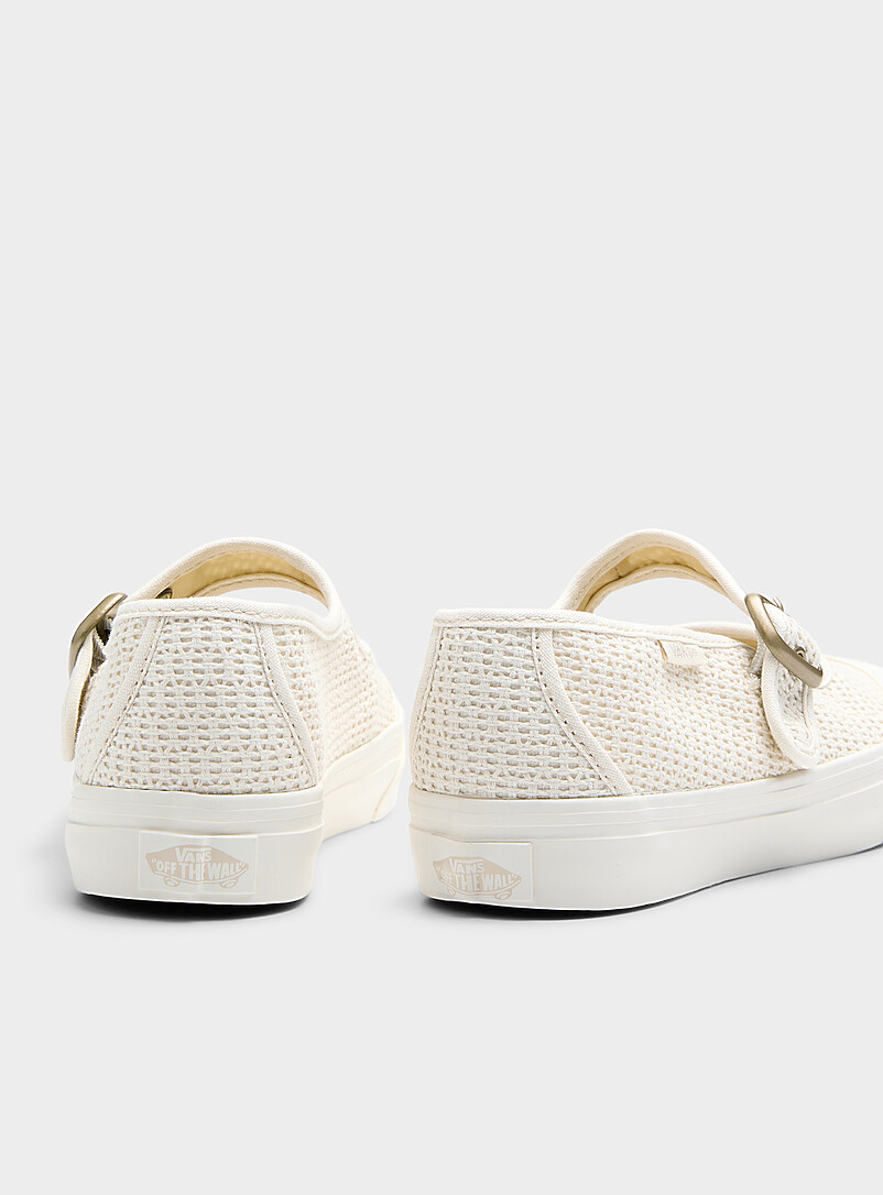 Vans Cream Marshmallow mesh Mary Jane shoes Women for women