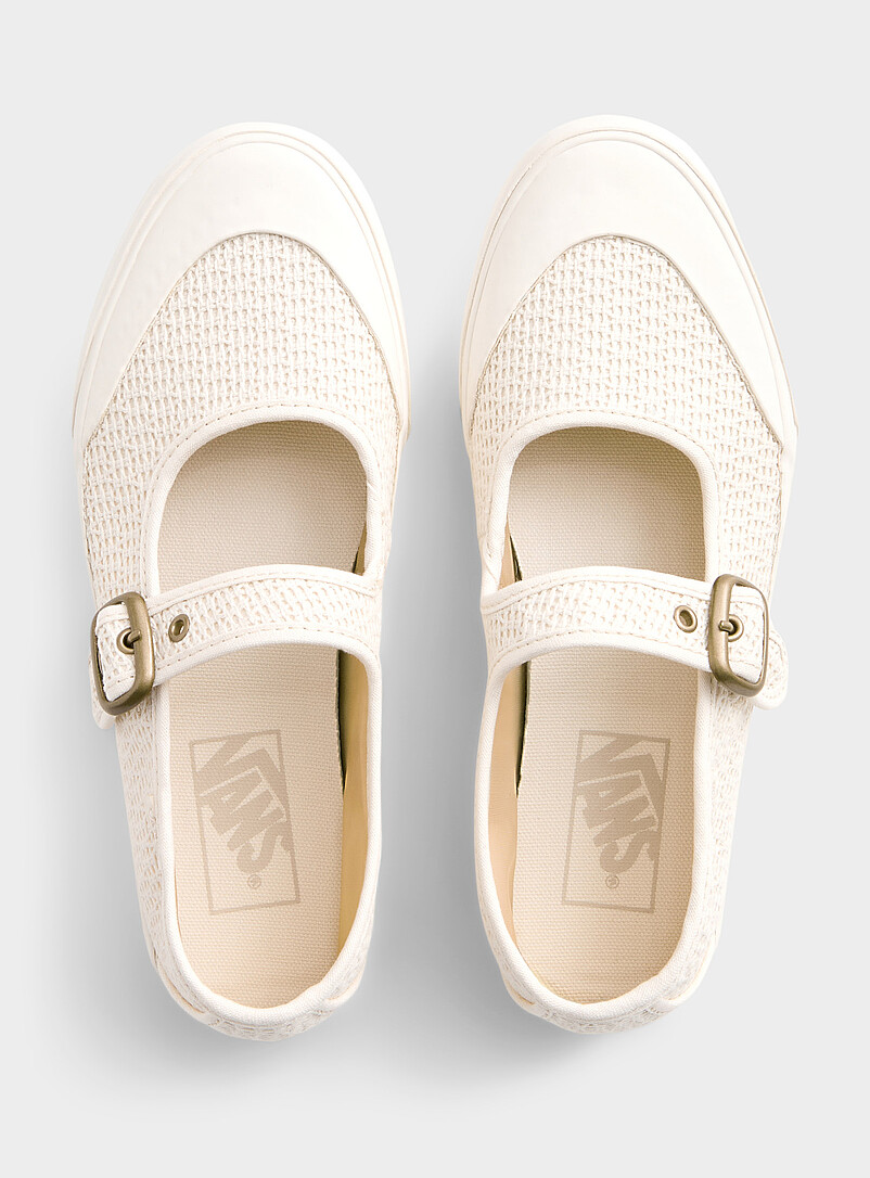Vans Cream Marshmallow mesh Mary Jane shoes Women for women