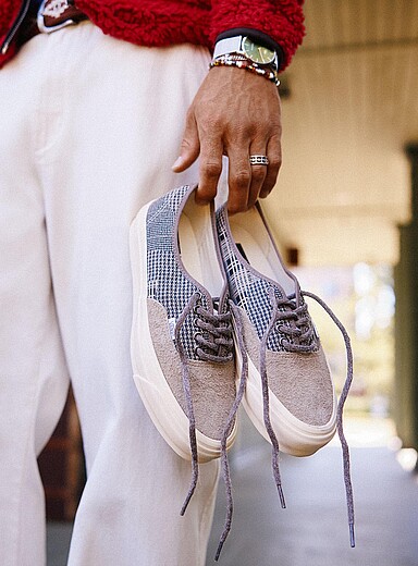 Vans: Le sneaker LX Authentic 44 mati&egrave;res mixtes Homme Brun p&acirc;le pour homme